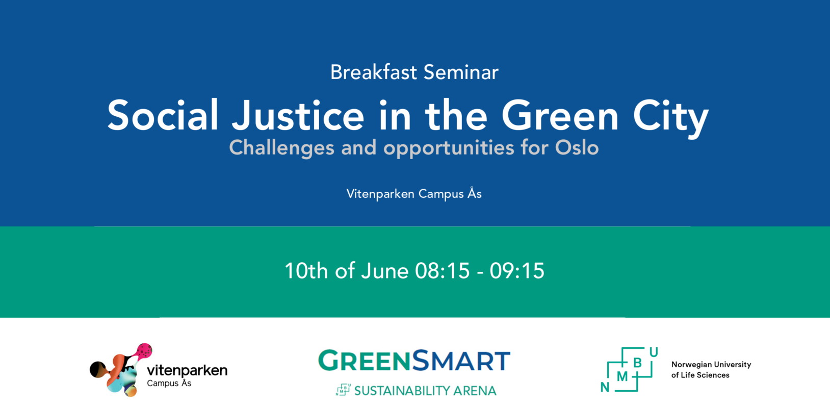 GreenSmart Seminar: Social Justice in the Green City.